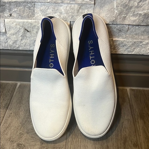 Rothy's the Original White Slip-Ons size 8 - Picture 1 of 13